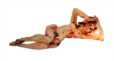 Nude female reclining, London commission