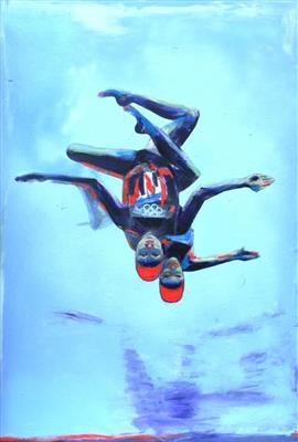 Jenna & Olivia, Team GB Synchronised Swimmers, 2012 Olympics