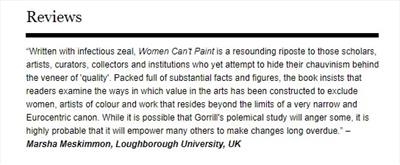 Pre-publication review of Women Can't Paint
