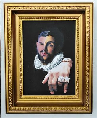 Caravaggio 1620 photobombed by Drake