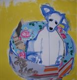 Arthur, with Vivienne Westwood by Helen Gorrill, Painting, Collage