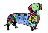 Jax, supersized sausage dog by Helen Gorrill, Painting